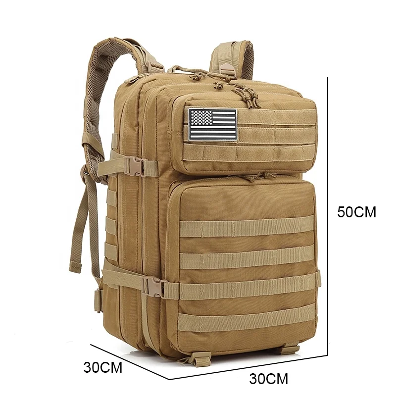 Factory wholesale 600D oxford tactical backpack 45L CS Molle pouch assault pack camping tactical backpack bag hiking backpack