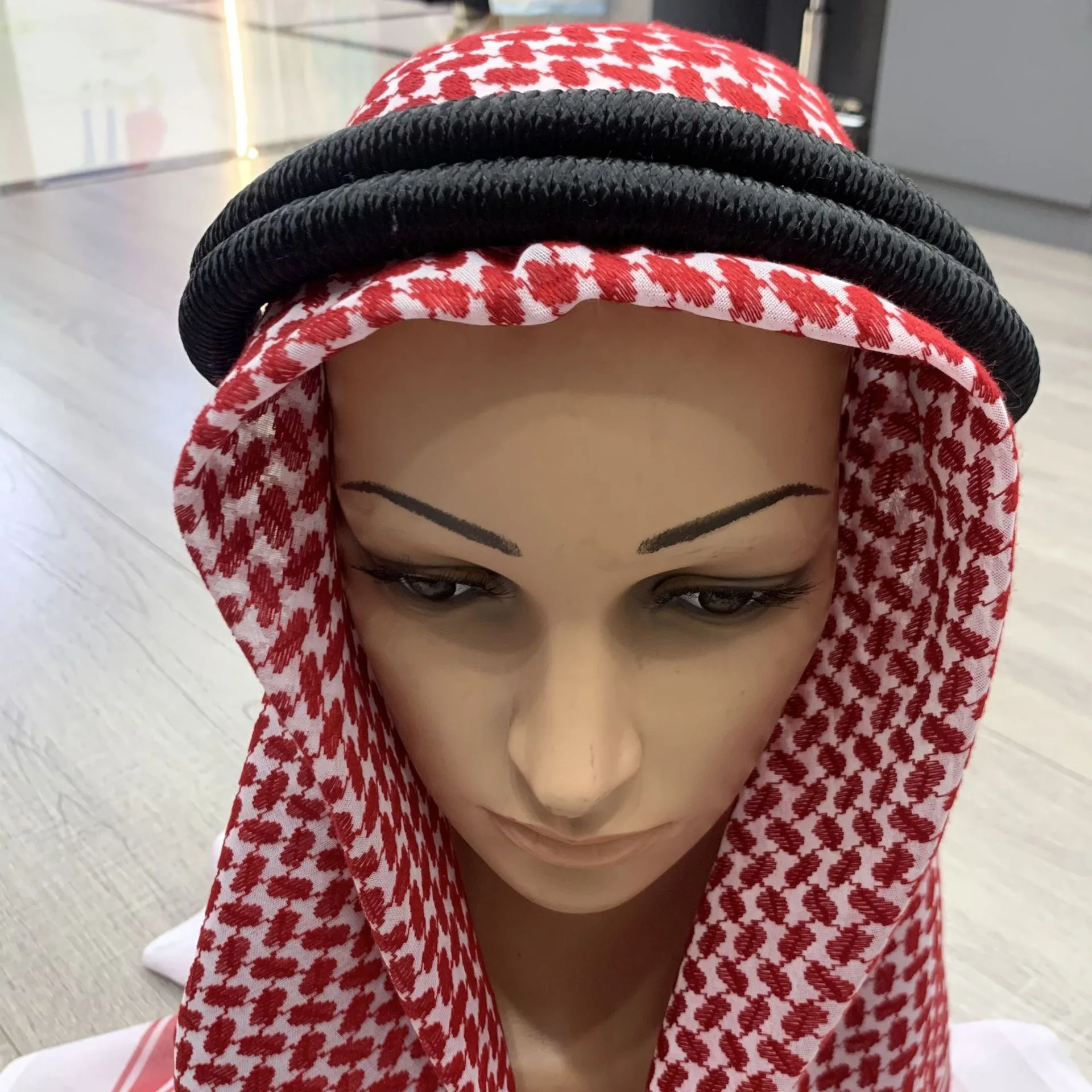 Yemeni Saudi Shemagh Arab Scarf Men Arafat Palestinian Keffiyeh Scarf