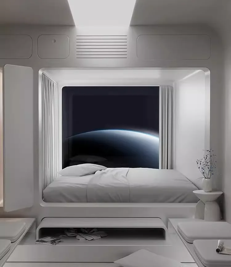 Luxury Prefabricated Easy Installation Solar Prefab House Mobile Space Capsule House For Sale