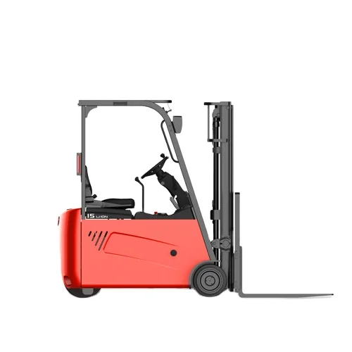 Li-battery Elctctric 1.5ton Forklift Truck Three-wheel Countbalance Forklift Montacargas