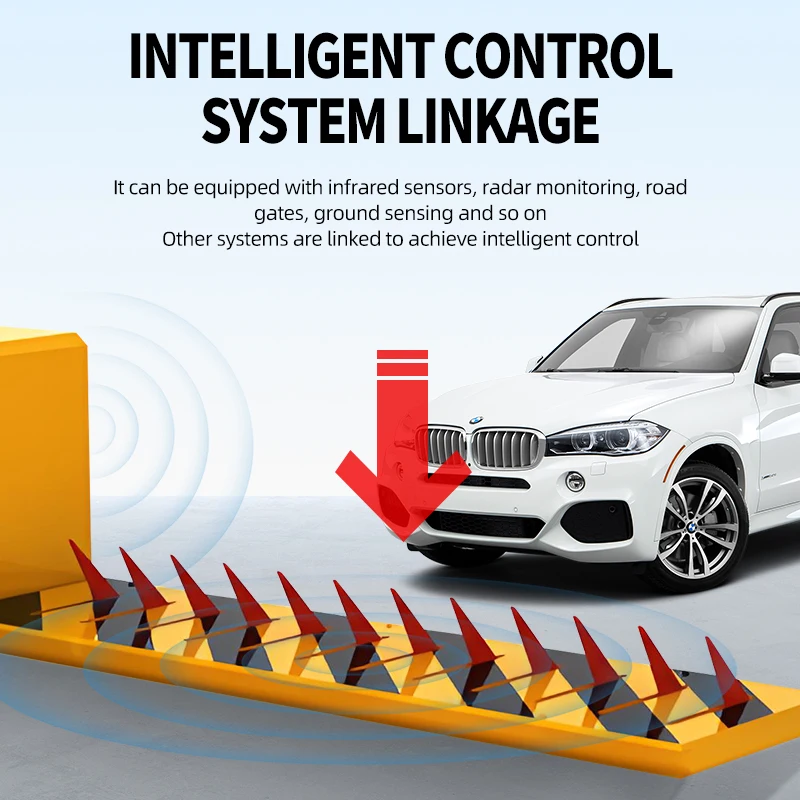 Factory Direct Sale Road Safety Remote Control Tire Breaker Tire Killer With Spike Strip Road Blocker Barrier