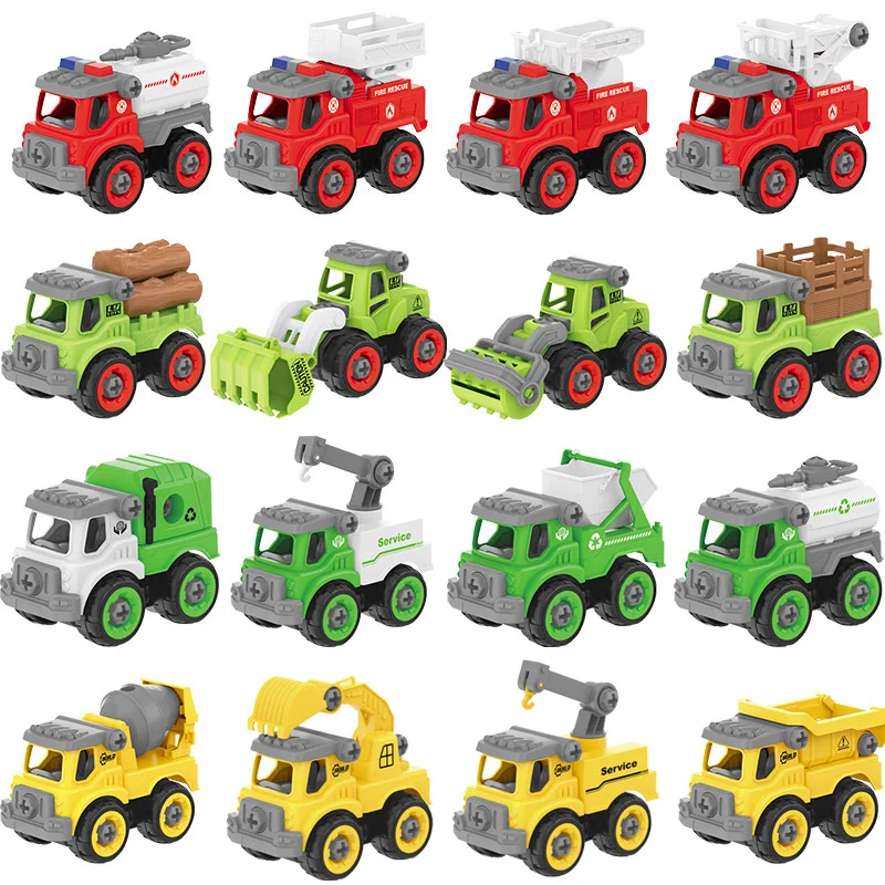 Best Seller Take Apart Toy Cars With Manual Screwdriver Kids Construction Sets Educational Building Kits DIY Police Car