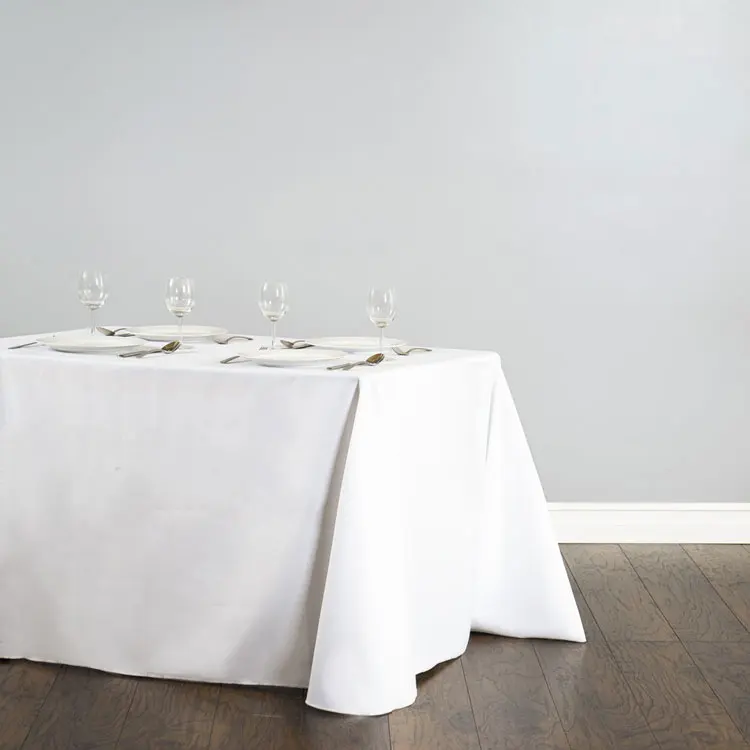 Colorful plain cheap dusty blue wedding banquet table cloth