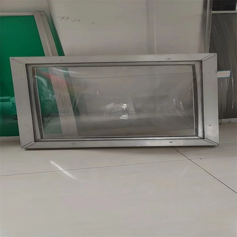 Top Open Aluminium Vertical Lift up Frame Electric Roof Window polycarbonate Skylight with aluminium frame
