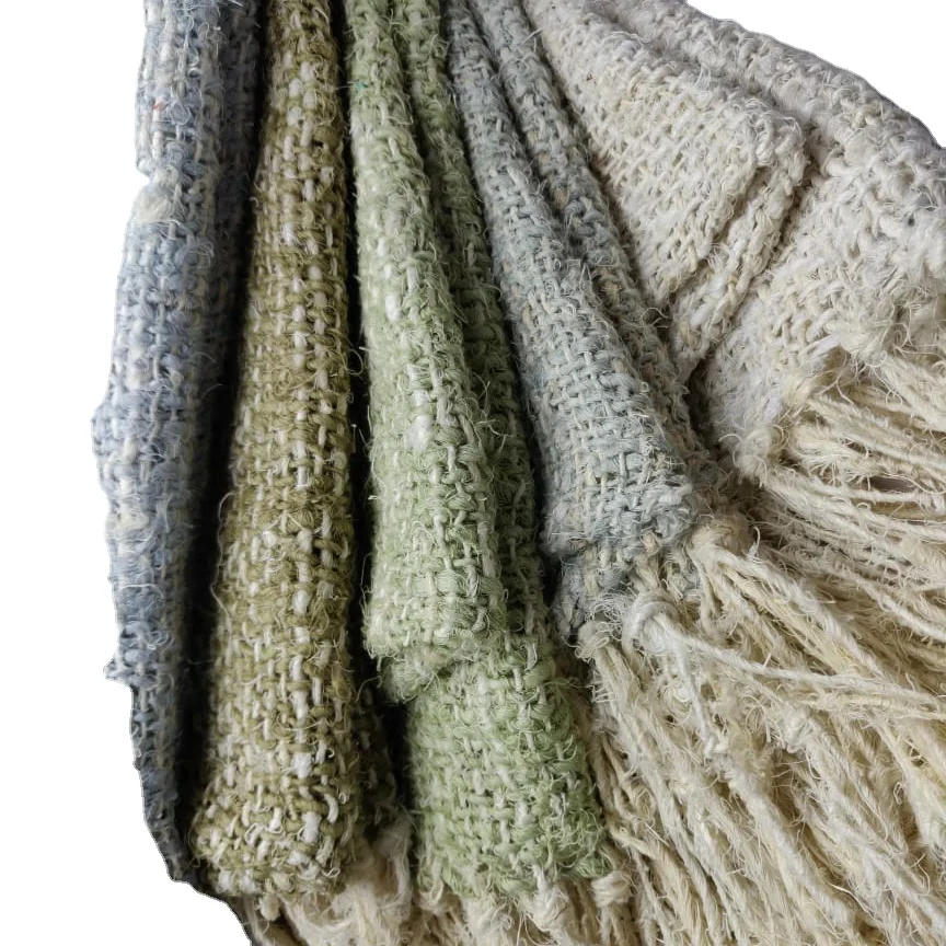 Handmade Throws made from handspun yarn vintage bohemian nordic for home decoration bed sofa couch garden interior  decoration
