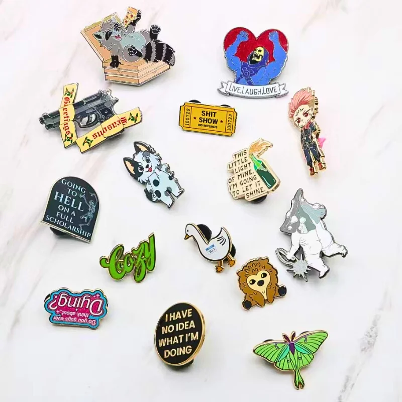 2023 Hot Sale Custom Exquisite Corporate Gifts Metal Enamel pins with High Quality