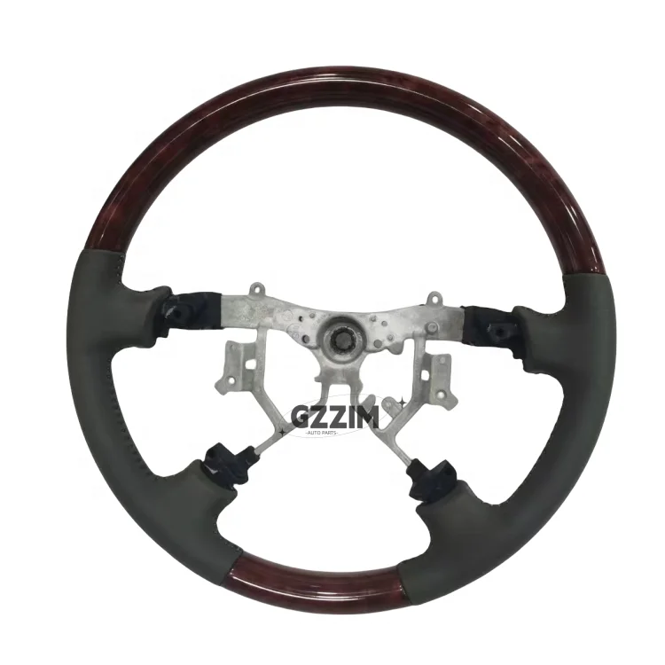 Auto Parts Steering Wheel Peach Wood Grain Steering Wheel For Prado FJ120 Old Style