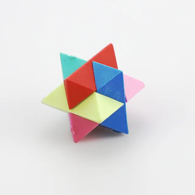 rubber Tpr 3d  Back To School Gift Novelty pencil stationery puzzle erasers