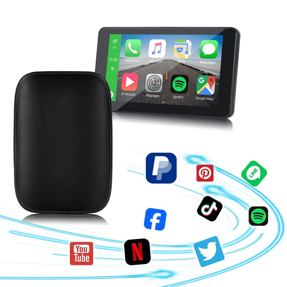 Беспроводной адаптер Carplay AI box Android с Netflix YouTube WIFI для Audi A5