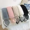 2022 Women Sweet Warm Autumn Winter Student Scarf  Fur Knitted Collar Scarf