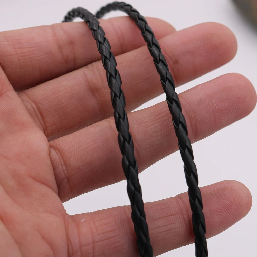 Korea Leather Cord Rope Chain Necklace Men Fashion Jewelry Womens Accessories Making