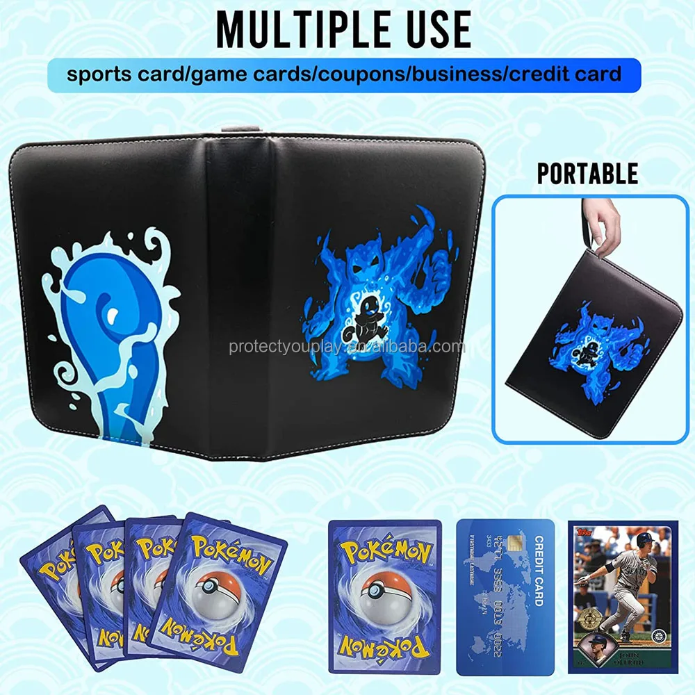 2022 Factory Premium PTCG Map Collection 4 9 12 Pocket Holder Portfolio Binder Trading Card Album Folder