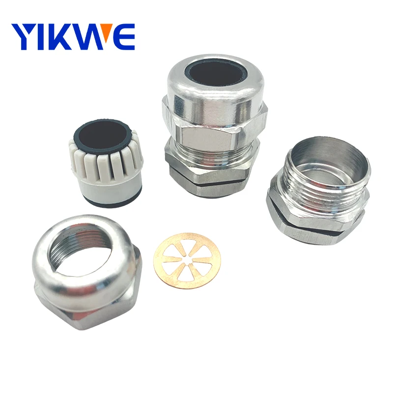  Stainless Steel EMC Cable Gland Electromagnetic Compatibility PG Thread type PG7 19 63