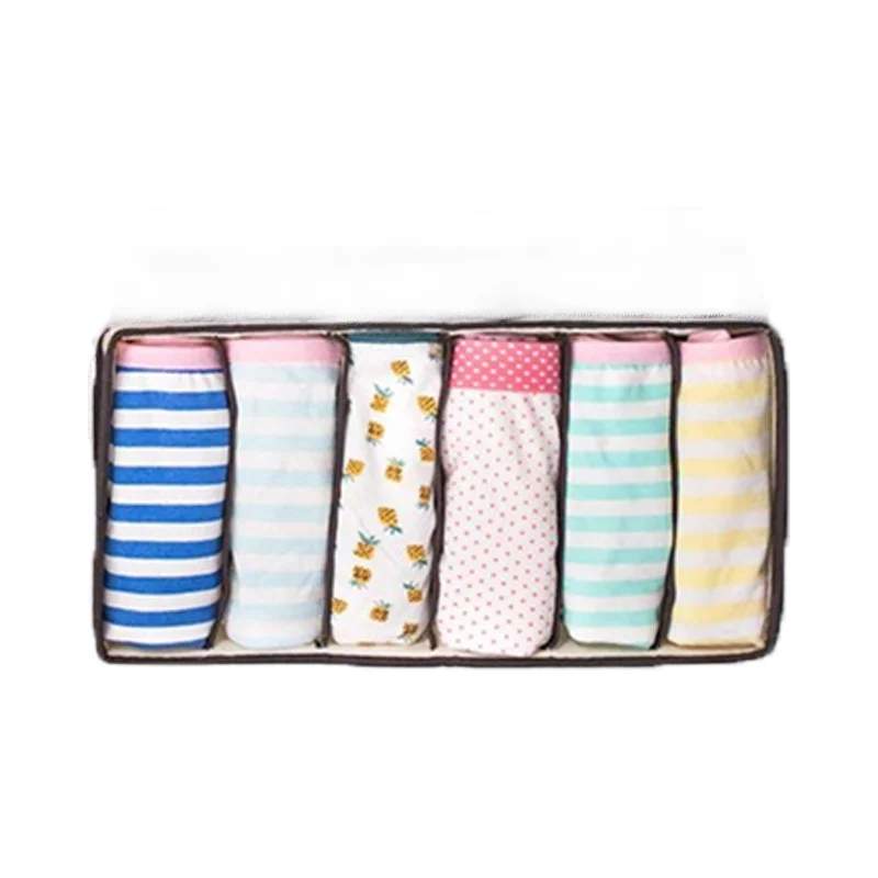 Closet Underwear Clothing Organizer Drawer Divider For Bras Panties Socks Ties Fabric Pants Storage Box Set