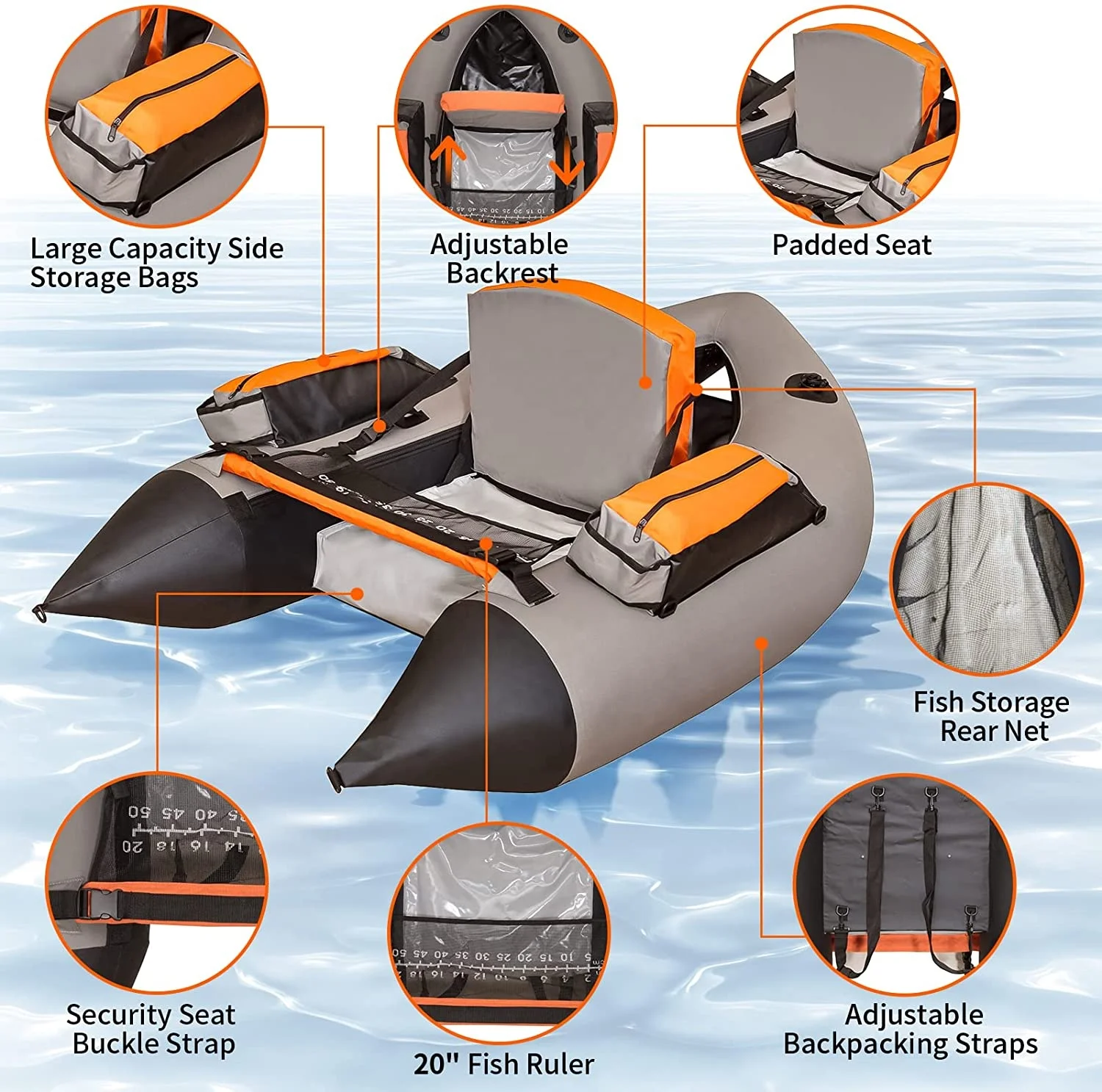 Inflatable Fishing Float Tube on sales