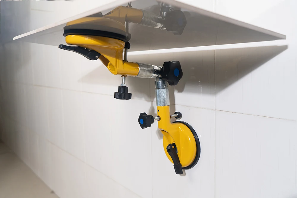 90 Degree Right-angle Joint Tension Marble Tile Connected To Vacuum Suction Cup