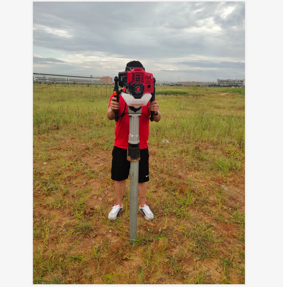 Portable Handheld Petrol Vibrating Gasoline Piling Machine power post driver / gasoline press pile driver