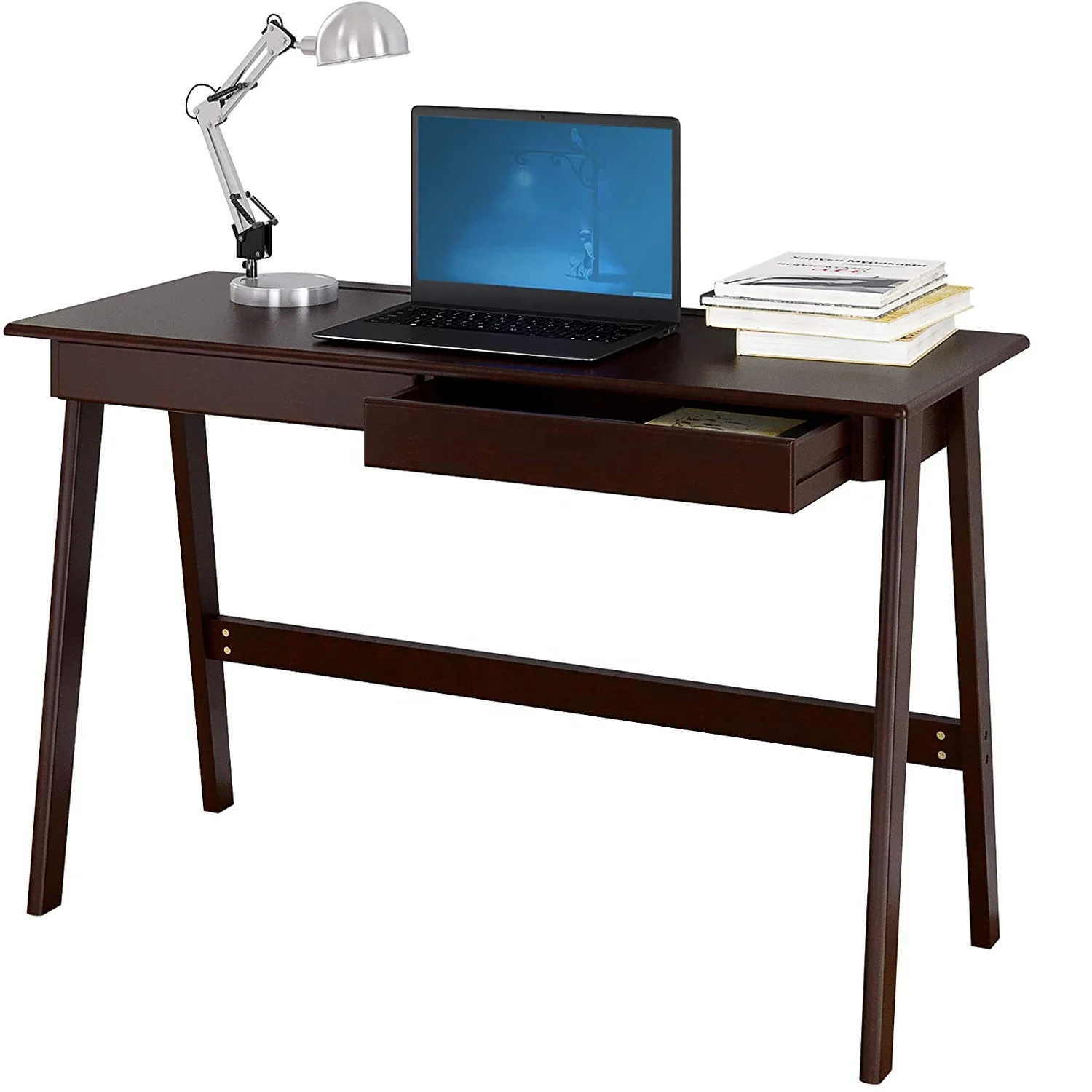 
Wooden Storage Writing Computer Table with Two Drawer 