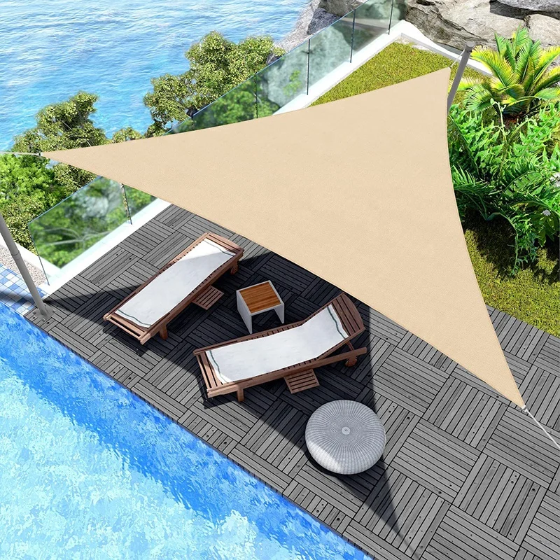 3M *3m*3m  Waterproof Oxford Triangle Outdoor Sun Shade Shelter Awning Tent Canopy Shade Sails