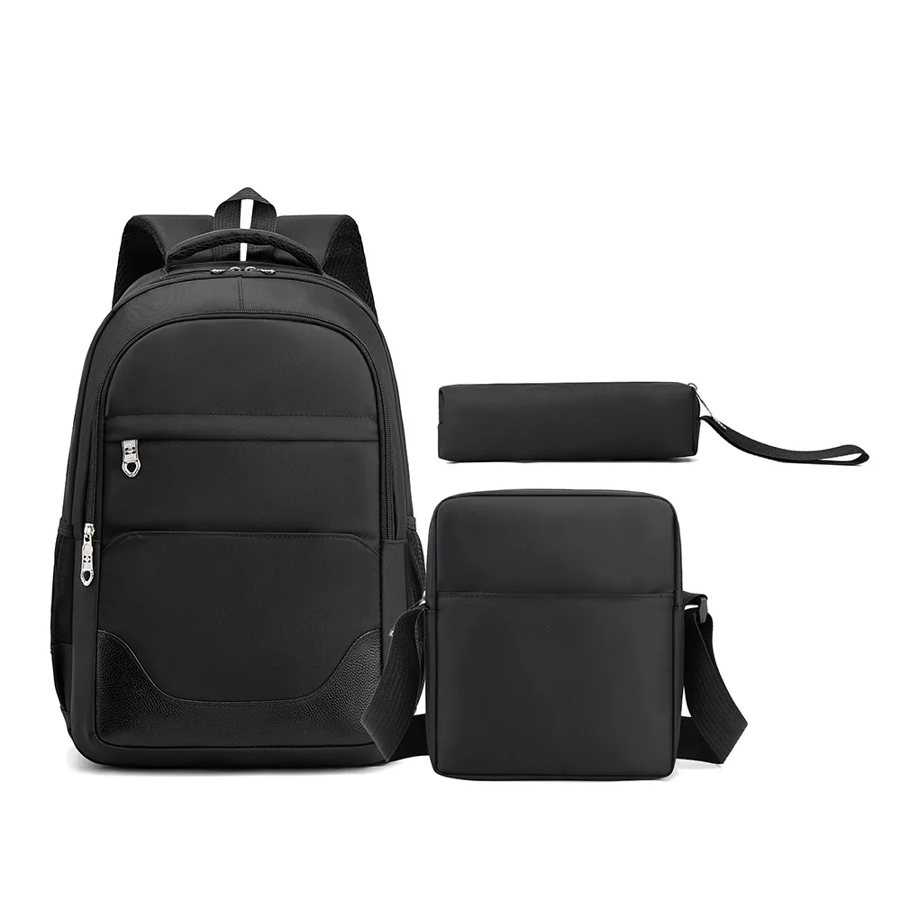 Hot Sale Fashion 3 Pcs Set Causal Backpack Men Outdoor Travel Backpack For Student Casual Bags