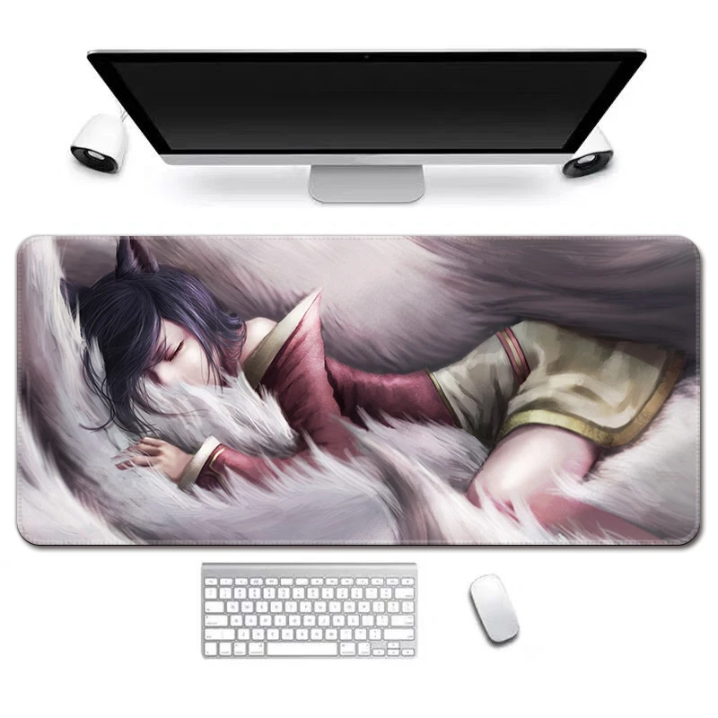 Hot Sale Large Rubber Anti-slip Custom League Of Legends Figure Printed Gaming Mouse Pad