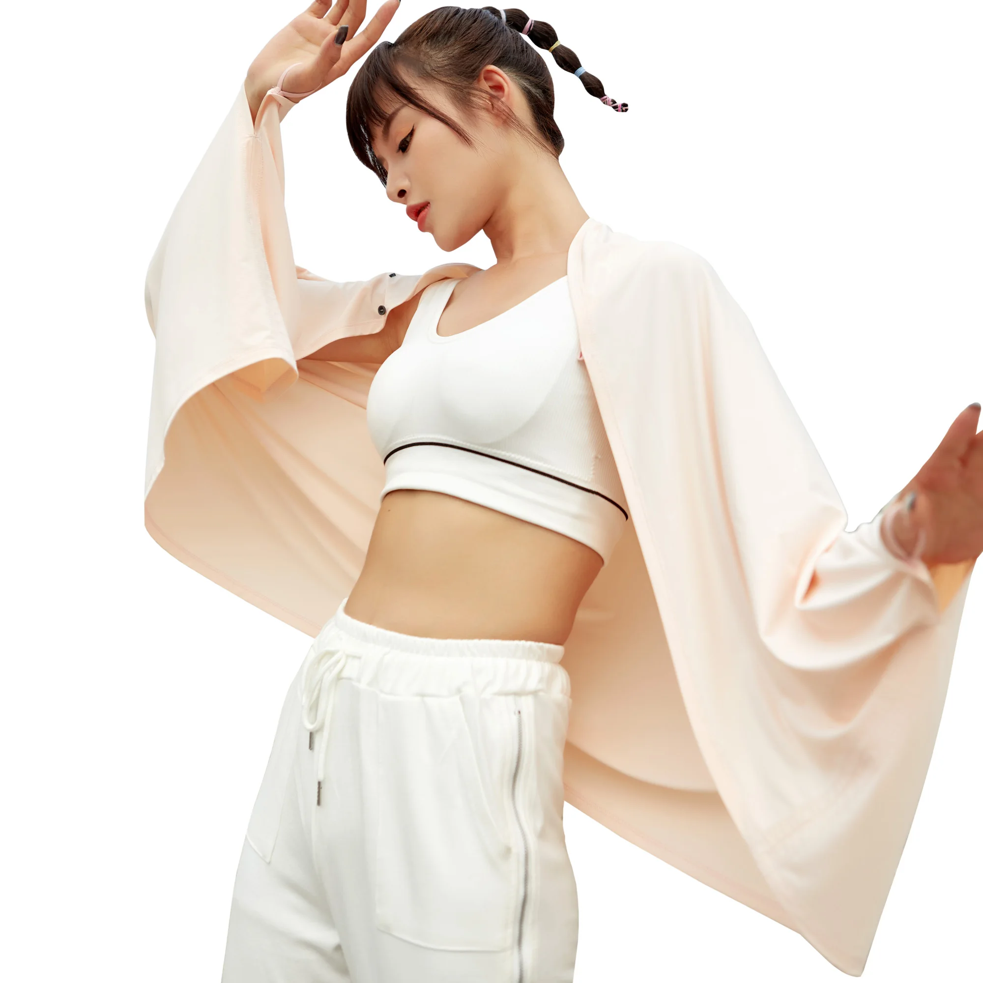 
Sidiou Group Fashion Ice Silk Sunscreen Shawl Casual Women UV Protection Shawl Scarf Lightweight Cardigan UV Protection Shawl 