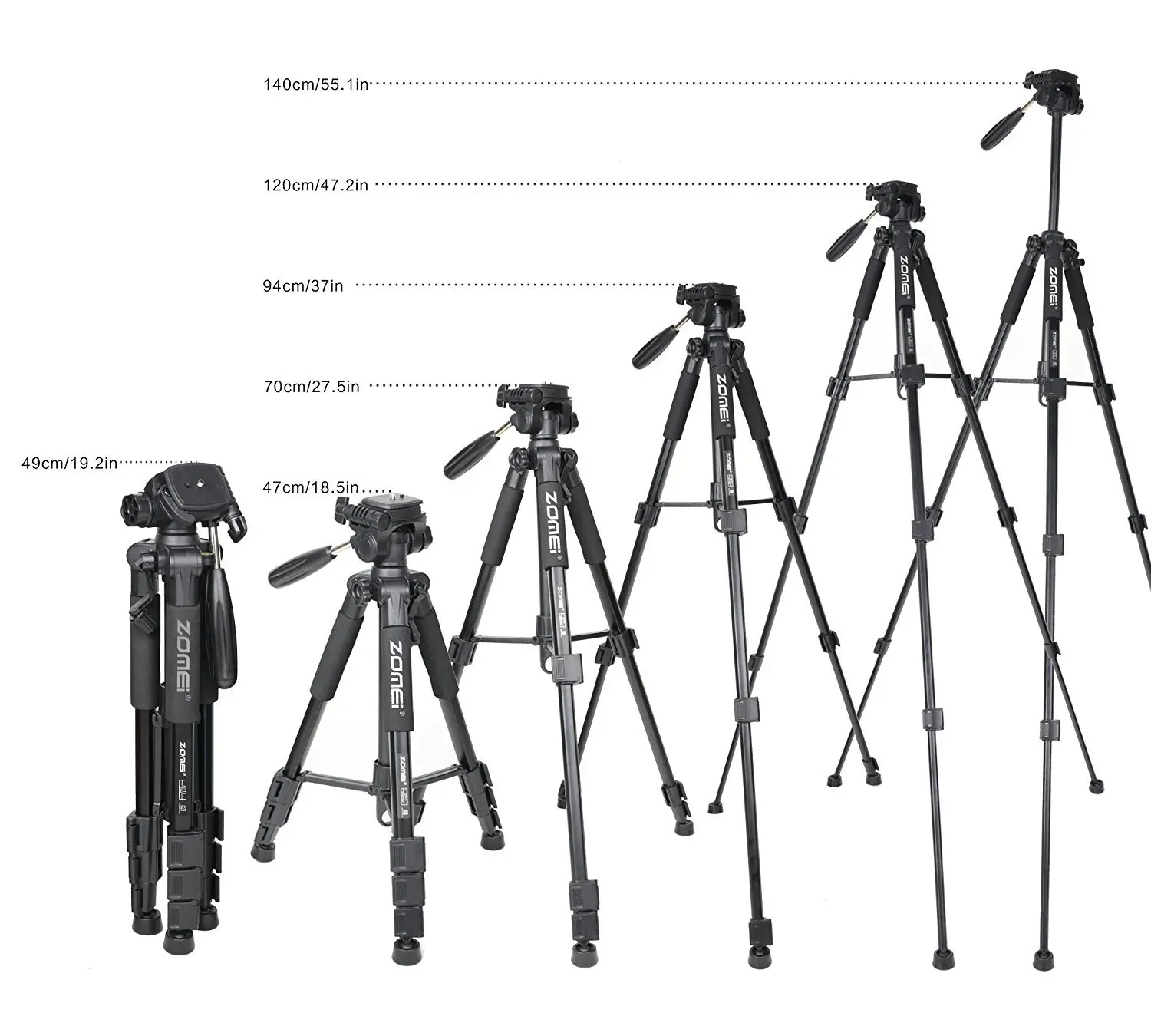 
Amazon sells new Zomei tripod Q111 pro tripod accessories for portable travel aluminum cameras 