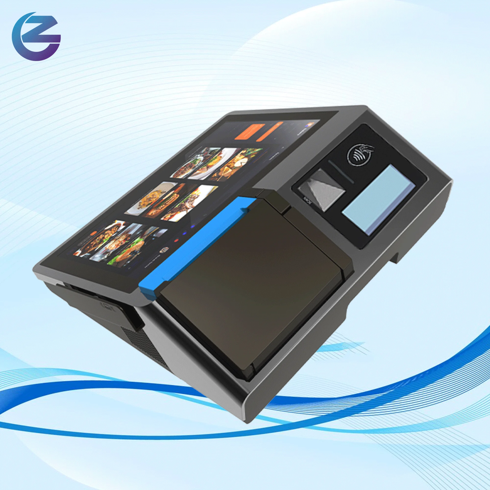 Z100 80mm android 11.0 touch screen 6 digit pin offline pos machine manual duel screen pos machine