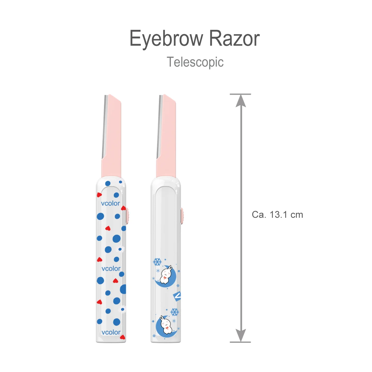 Customizable logo and color OEM retractable EyeBrow Razor Facial Trimmer Eyebrow Razor Trimmer