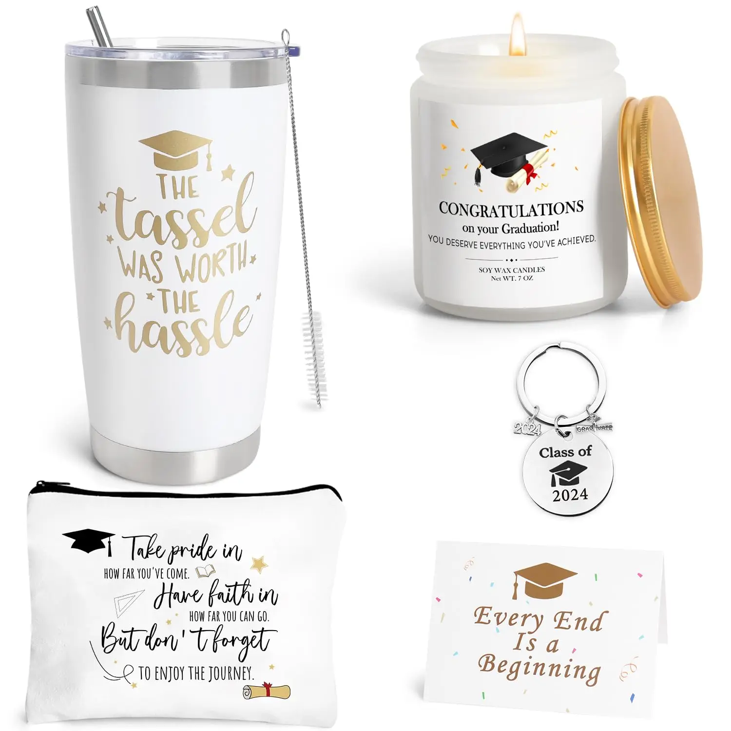 Graduation Gifts for Her 2024,20 OZ Wine Tumbler Graduation Gifts for Senior College,Funny Graduation Gifts for Him