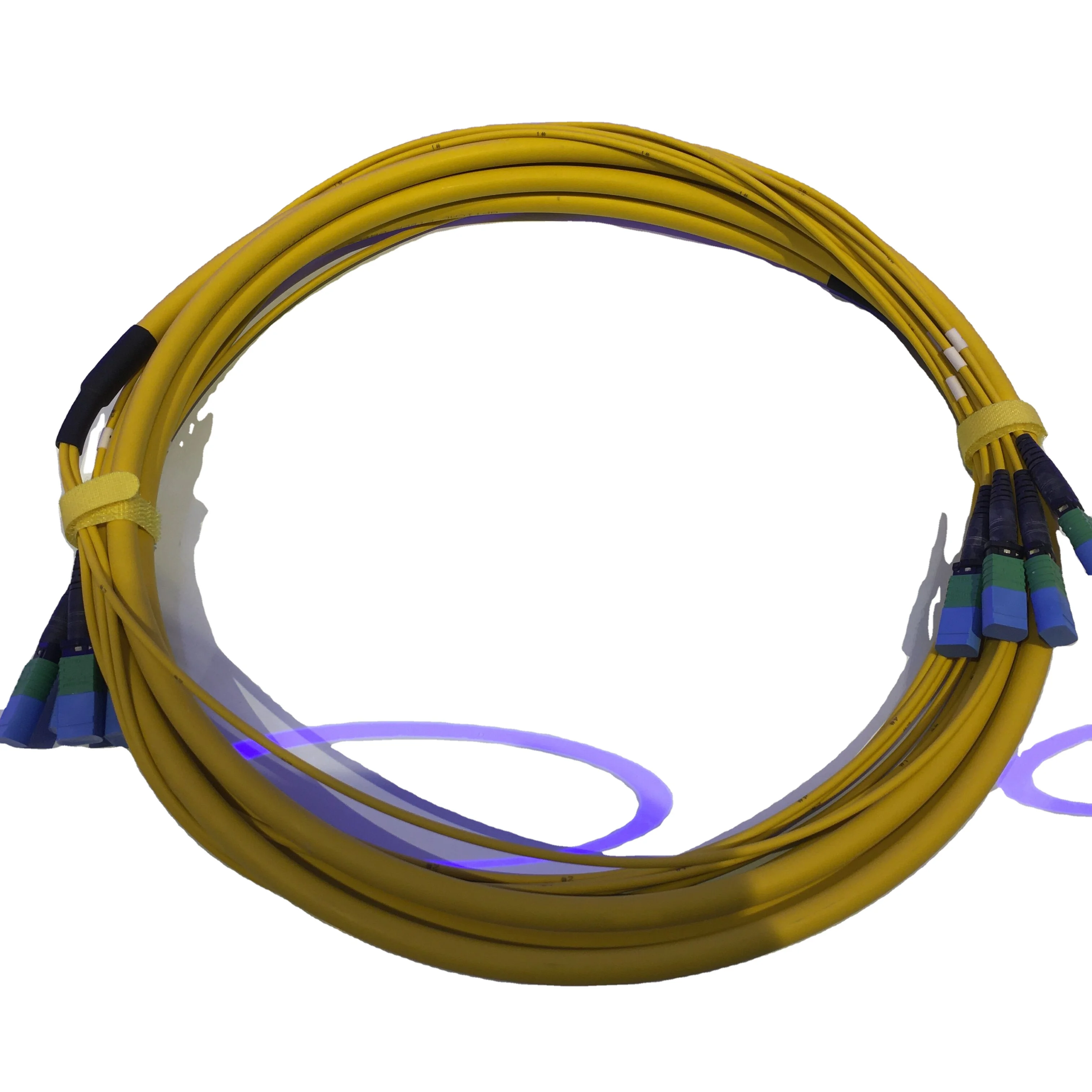 Высококачественный одномодовый многоволоконный Соединительный шнур 4*12, 48 ядер MPO/APC, ответвительный кабель, коммутационный кабель