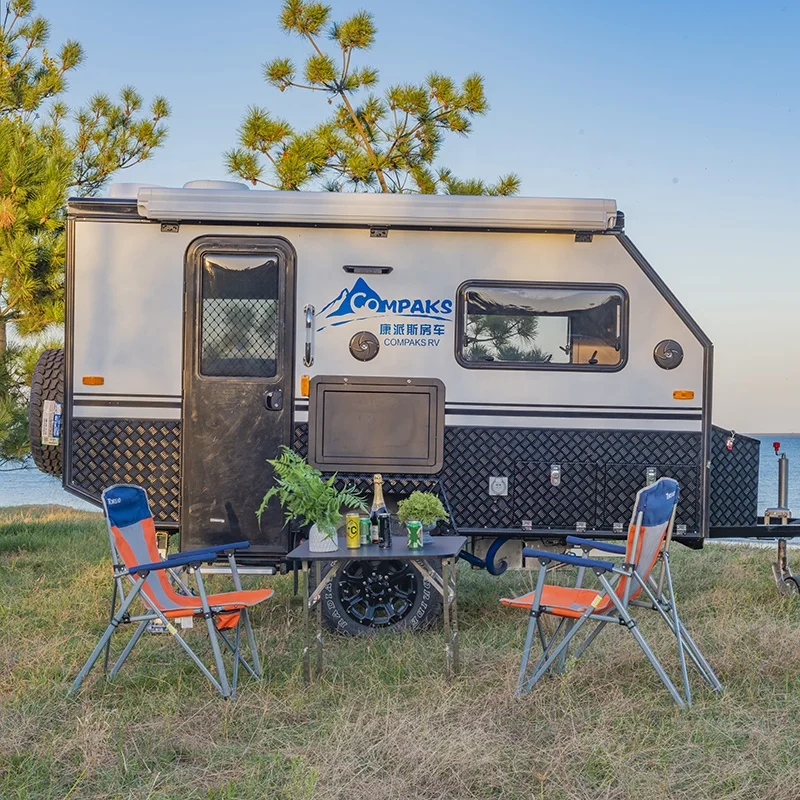 Compaks RV многофункциональная Высокая всплывающее окно крыши жесткий-пола кемперов внедорожный кемпер