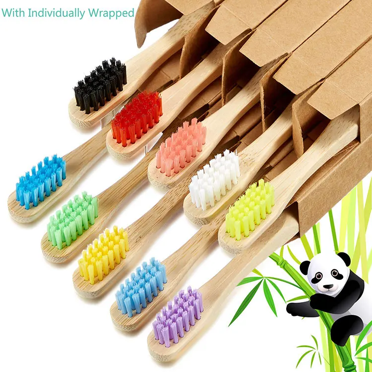 OEM Charcoal Bamboo Toothbrush Custom Logo Bristle Soft Teeth Cleaning Biodegradable Cepillos Dentales Tandenborstel Toothbrush
