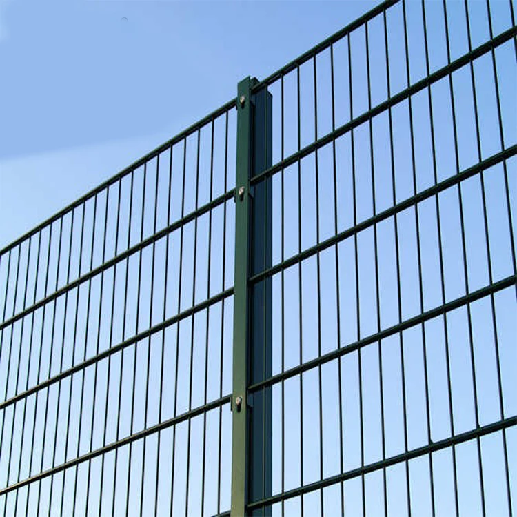 Hot Sale 868/656/545 Powder Coated Metal Twin Bar Double Welded Wire Mesh Rod Mat Grid Zaun Fence