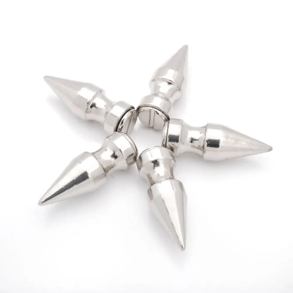 Silver Bullet Screws Rivets Punk Studs Spikes Nailhead Jacket Bags Shoes Garment Accessories 9*24.5mm #GZ027-24.5S+B6S