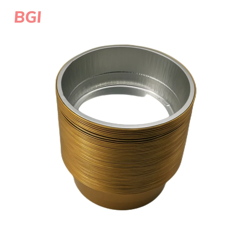 Small Disposable Round Aluminium Foil Container Boat With Plastic/aluminium Foil Lid