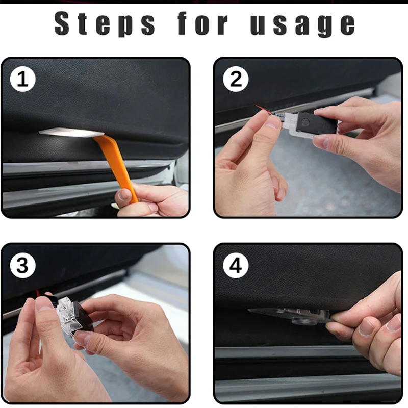 For BMW X1 X3 X5 E84 F48 Car Assessoire Car LED Door Welcome Logo Light Advanced Warning Light Shadow Lamp