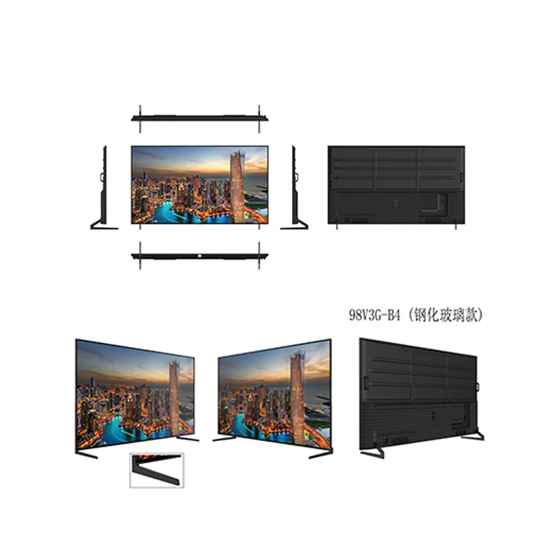 22 24 26 28 32 40 42 43 50 55 inch OEM DC 12V Smart TV Screen 1080p HD FHD UHD 2K 4K Television android WIFI smart Led TV