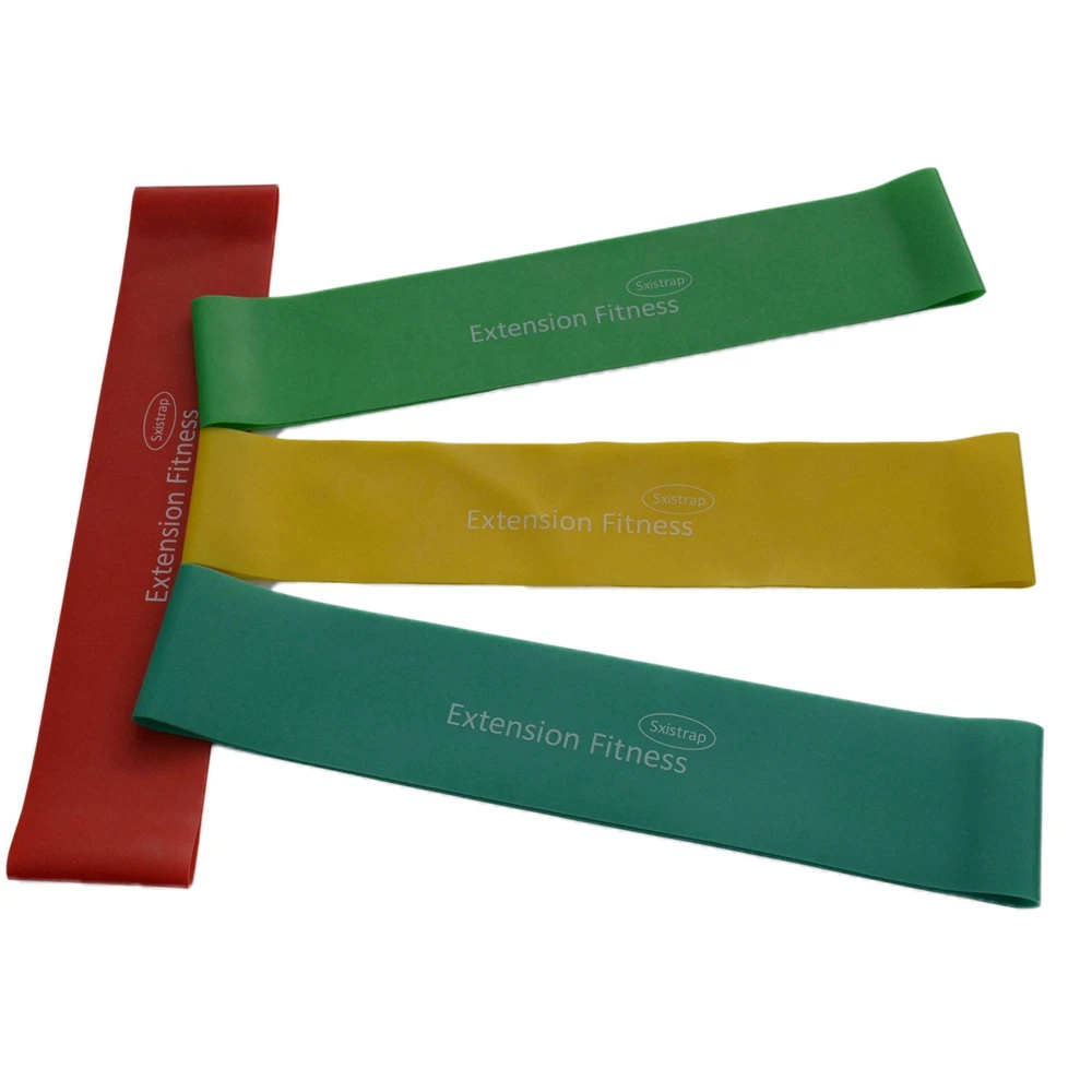 100% pure latex mini resistance bands set and stretch band
