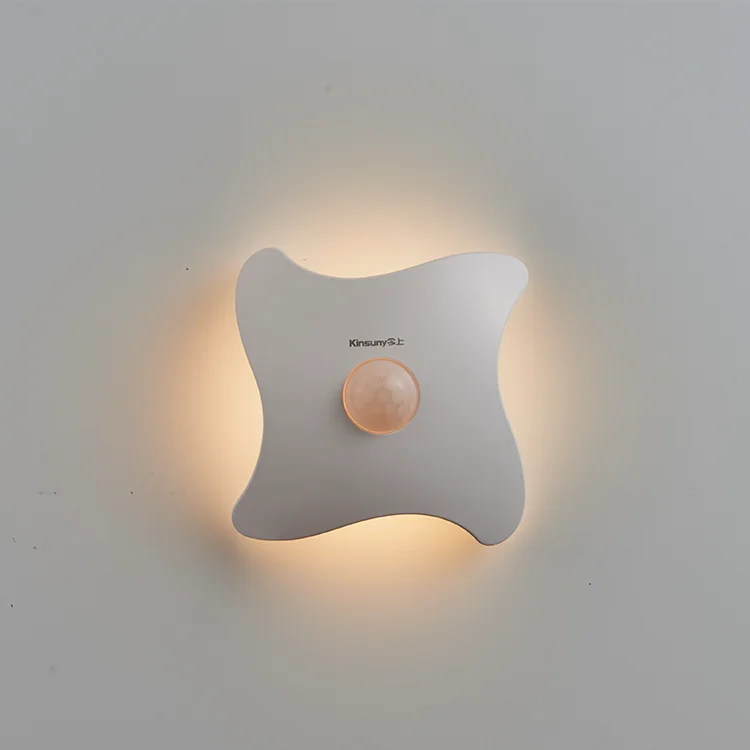 LED Motion Sensor Night Light AAA Battery Charge PC+ABS Side Glow RoHS Reach Portable Children Gift Bedroom Corridor use