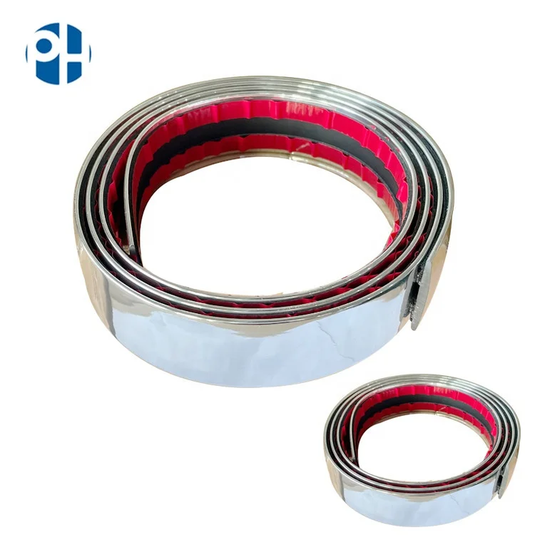 PH 25mm 3M Chrome Molding Trim Exterior Interior Guard Lower Window Side Strip Roof