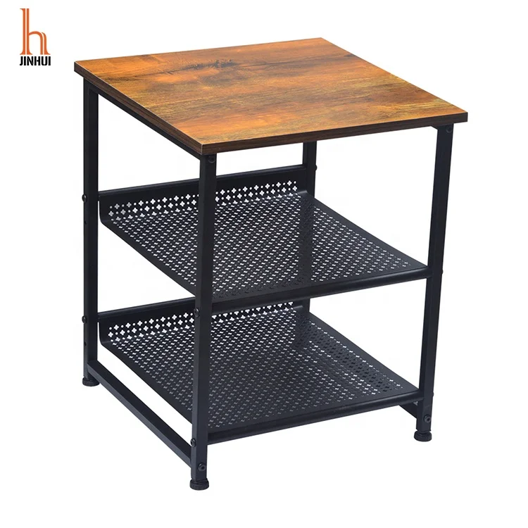 
Modern Style Metal Side Table Living Room Furniture New Design Wooden End Table Bed Sofa Tea Console Tables 