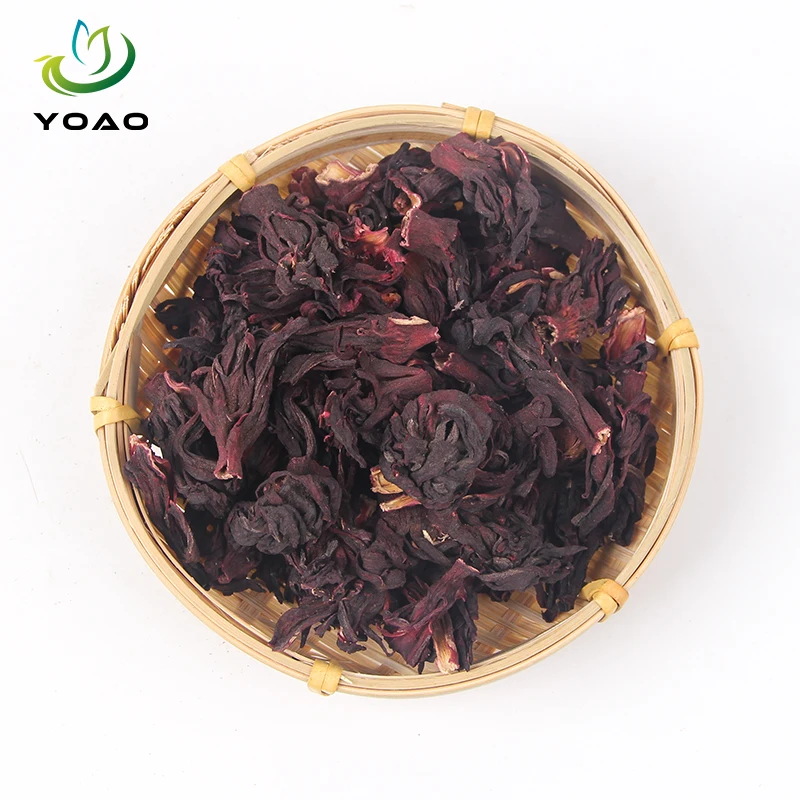 Beauty Natural Dried Red Roselle Hibiscus Tea Certified Dried Herbal Flower Tea Caffeine Free Flavor Tea