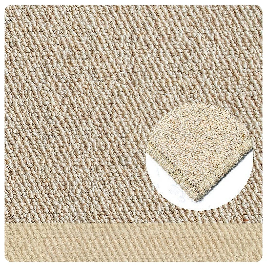 High Quality Heavy Wool Carpet Rug 7mm 2900gsm Plain Colour-B Wool Woven Double Sided Texture Braided Carpet