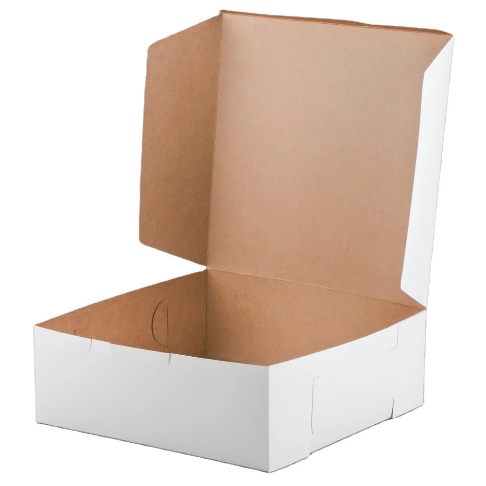 BOAO factory custom birthday cake boxes cheap price folding paper bakery cake packing box