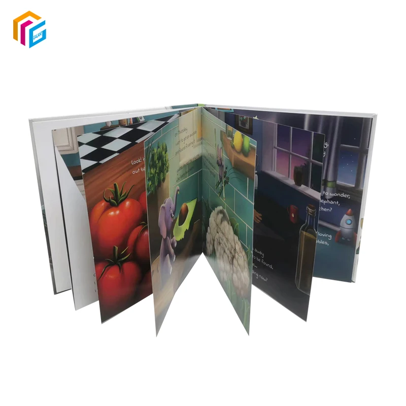Детская Книга по индивидуальному заказу полноцветная печать CMYK художественная глянцевая бумага напечатанная в твердом переплете детская книга