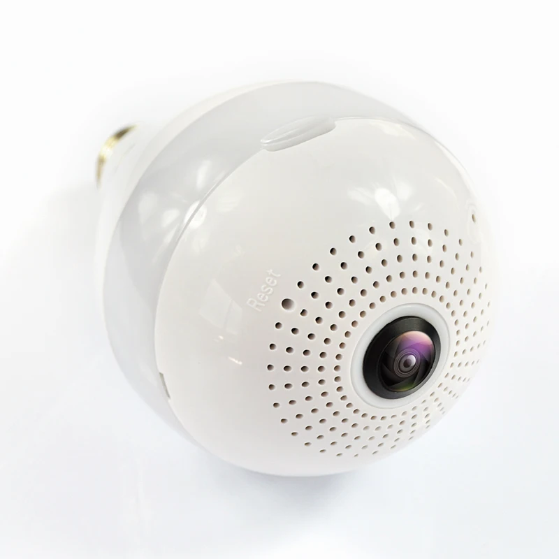 Африканская панорамная Светодиодная лампа 360 градусов 960P1080P для домашней системы видеонаблюдения WiFi лампа «рыбий глаз» лампа IP-камера двухканальная аудиокамера