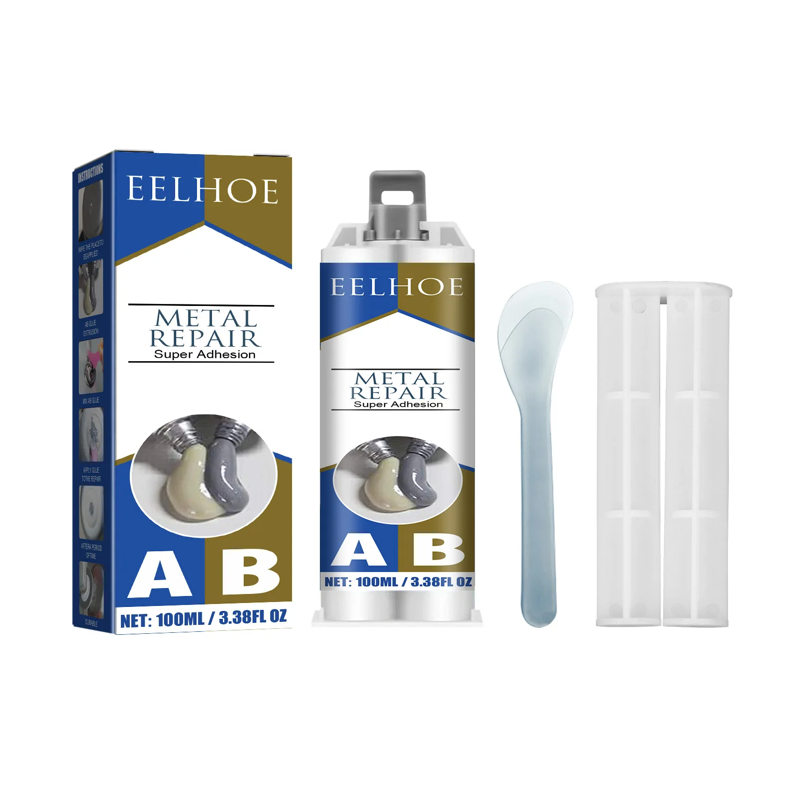 EELHOE OEM&ODM Concrete Repair Glue Strong Adhesion Metal AB Glue Multipurpose Resin Epoxy AB Glue