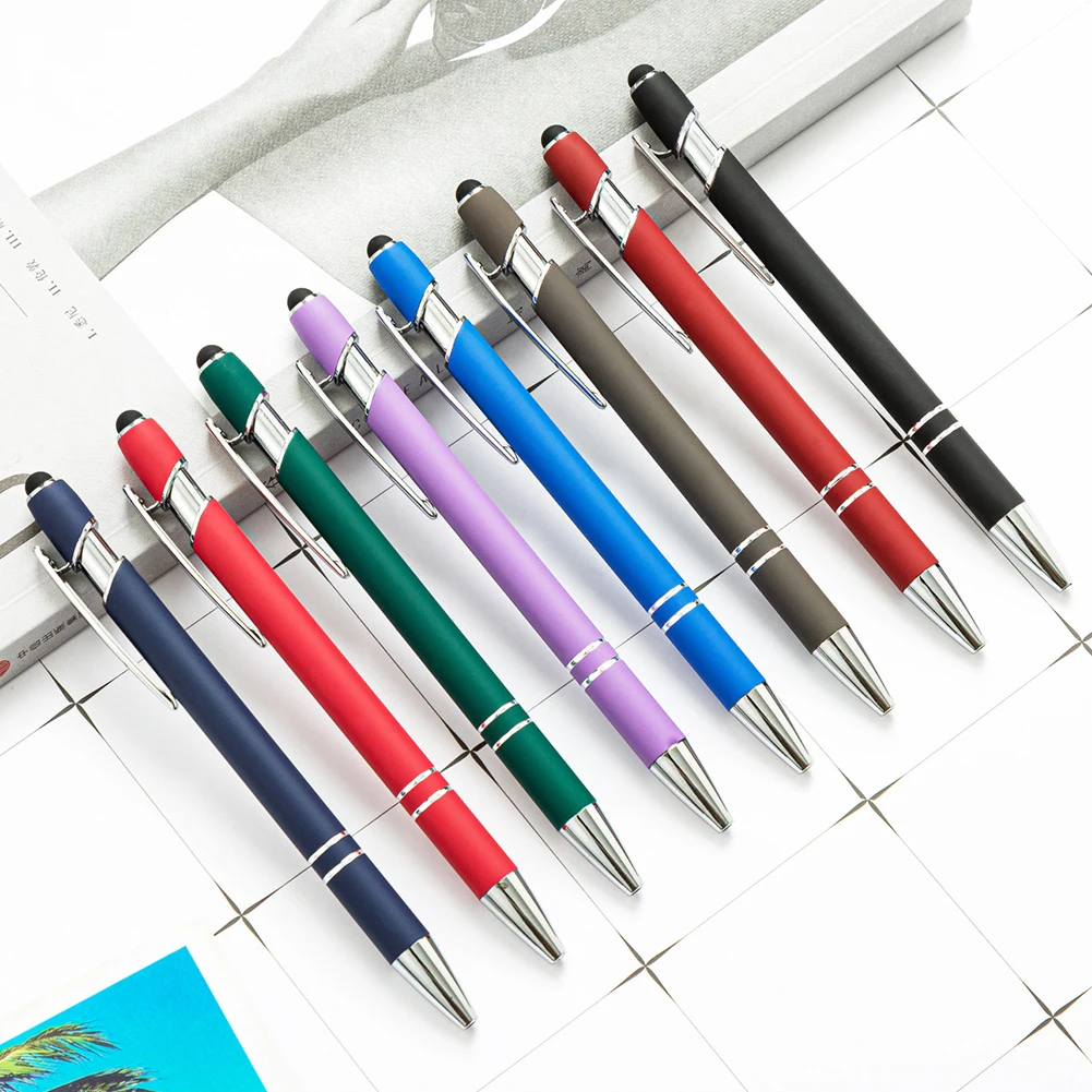 Hot Selling 2 In 1 Metal Ball Soft Touch Screen Tablet Stylus Pen For Mobile Phone Touchscreen And Professional Custom
