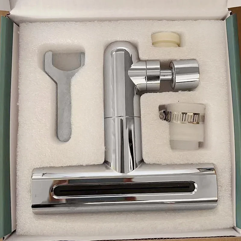 3 In 1 Kitchen Sink Faucet Bathroom Faucet Waterfall Splash Proof Universal Rotating Water Tap Nozzle Washbasin Faucet Extender